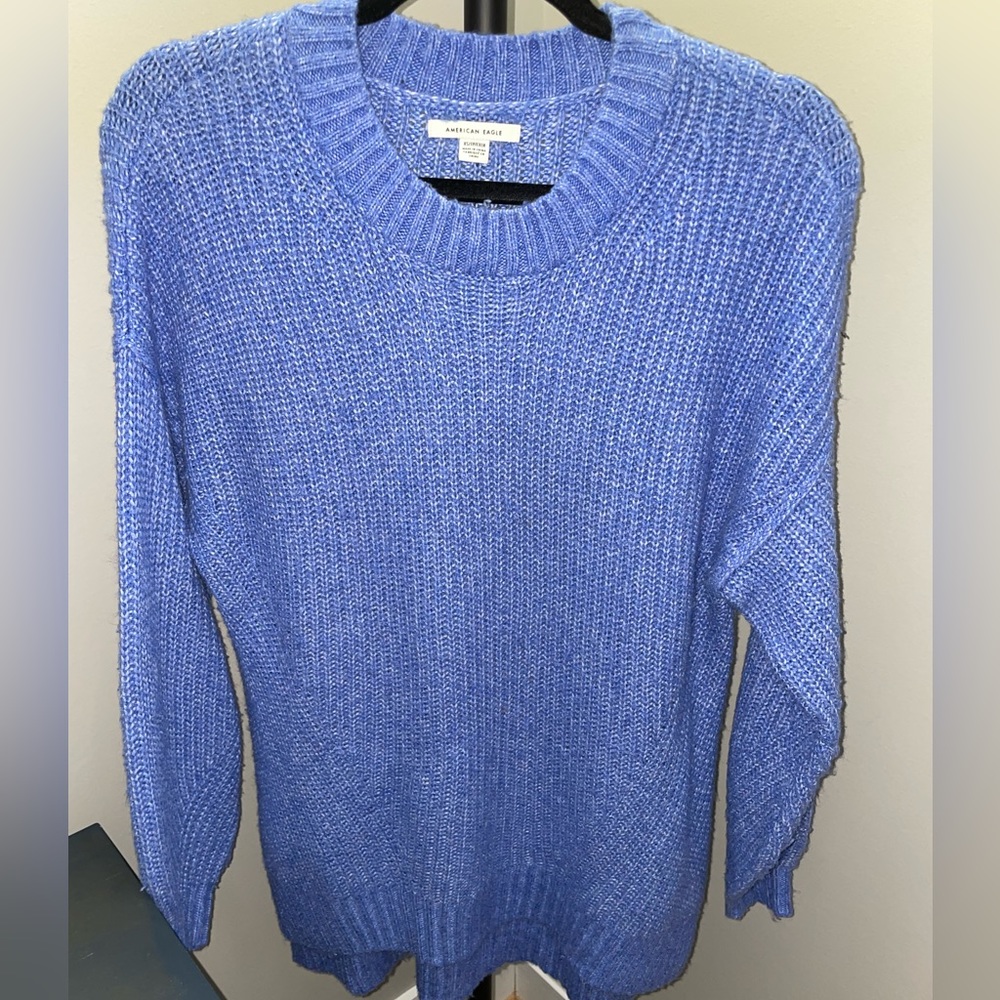 American Eagle Knit Blue Pullover - image 1